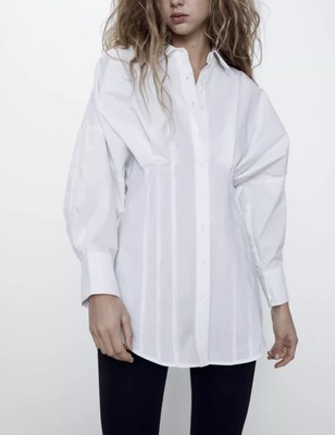 zara white poplin shirt