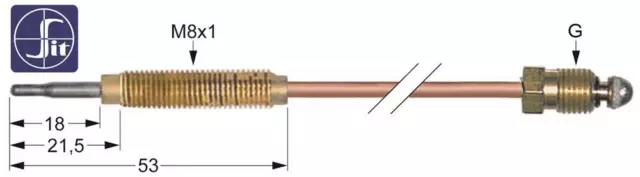 SIT Thermoelement für Mareno C7011GFG, C707GFG, C707GFE, Lotus CF-10G-A G6SF6