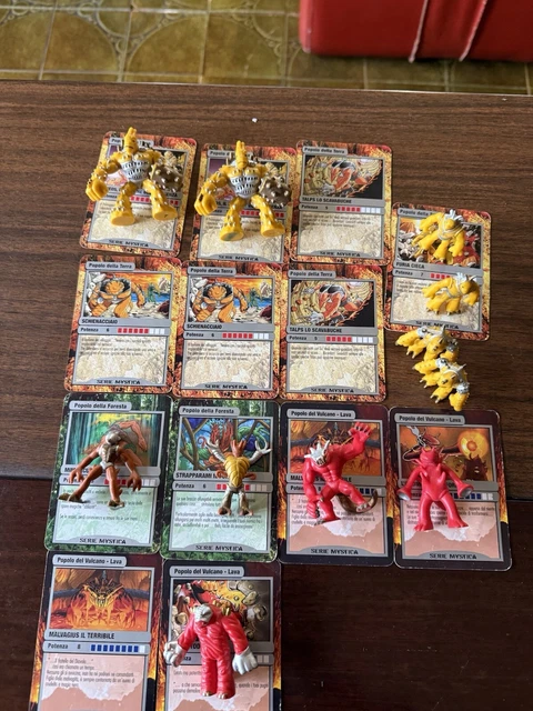 LOTTO GORMITI: PRIMA SERIE MYSTICA 11 Gormiti 13 Carte EUR 50