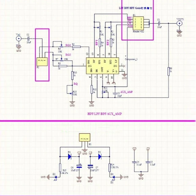 Active Filter Module ACTIVE FILTER BOARD UAF42 Adjustable Highpass Lowpass Bandpass Filter ...