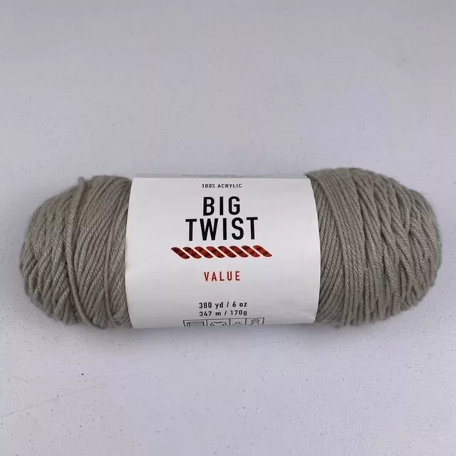 Big Twist 6oz Solid Medium Weight Acrylic 380yd Value Yarn - White - Big Twist Yarn - Yarn & Needlecrafts