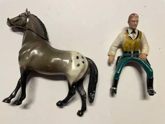 Vintage 1950’s Hartland Wyatt Earp with Horse Toys