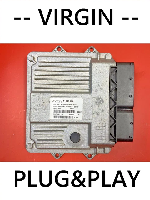 Calculateur Moteur Vierge Fiat Fiorino 1.3 JTD – Ref 8F2.F4 51880760 HW00P – Remanufacturé