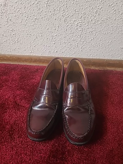G.H. BASS & Co. Weejuns Men's Leather Penny Loafer Burgundy Oxblood 10. ...