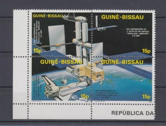 D. Raumfahrt - Space   Guinea Bissau  905 - 8 ZD  Raumstation  **  (mnh)