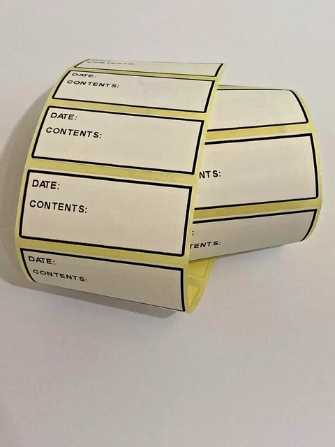 FREEZER FOOD STORAGE Kitchen labels Refrigerator Date Content Label Sticker NEW £3.50 - PicClick UK