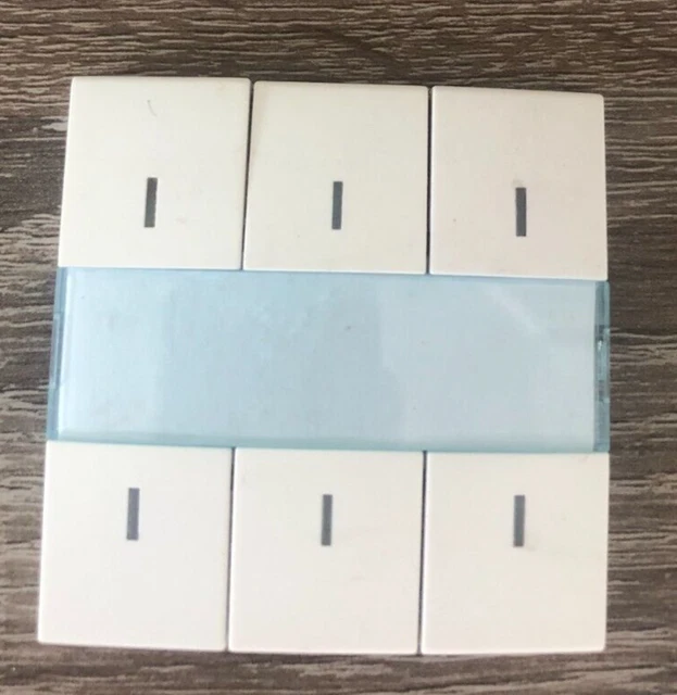HAGER TEBIS Kallysta WKT916B - Enjoliveur Kallysta  touches à voyant KNX  BLANC