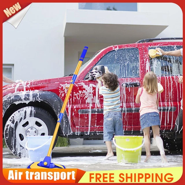 Car Detailing Brush Chenille Car Mop Head Wipe Mop Auto Accessory (Blue) *Z