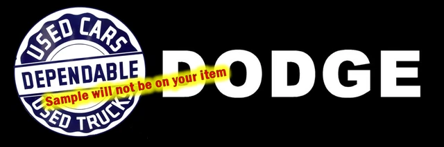 Dodge Used Cars Dealer Sales Service Stickers Signs Fridge Magnets Decals