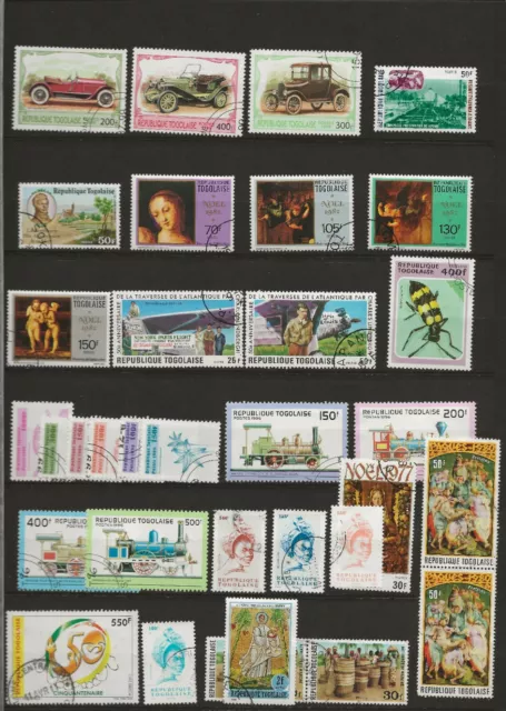 TOGO  lot de + 31 timbres  Oblitérés