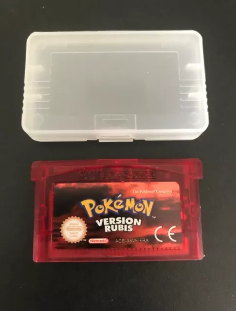 FRANCAIS Pokemon version Rubis Feu Game Boy Advance GBA & Gameboy SP DS Lite.