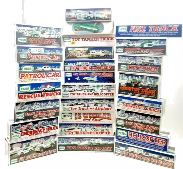 Hess Collectibles Trucks, Racers, Helicopters, Motorcycles...1984-2012 - 26 LOT