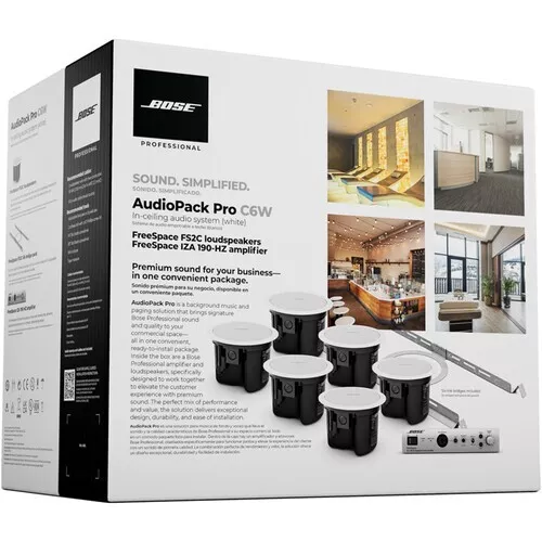 Bose Professional AudioPack Pro C6 120-volt In-ceiling Loudspeaker Pack - White