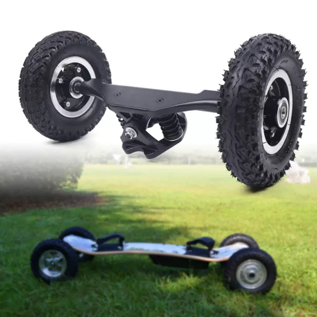 8'' Mountain Board Longboard Schwarz Skateboard Skateboarding Sport Truck Wheels