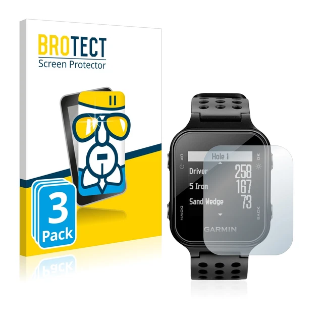 3x Pellicola Protettiva Vetro per Garmin Approach S20 Protezione Proteggi