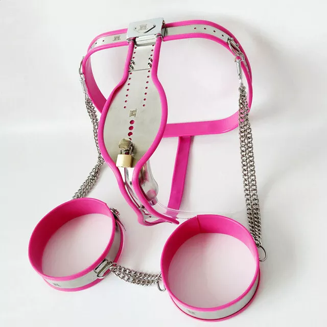 Female Chastity Belt Panties Bdsm Bondage Stainless Steel Silicone Chastity Lock 2865 Picclick