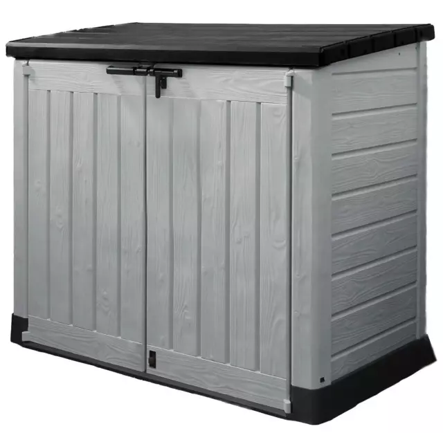 Keter Store It Out Max 1200L Outdoor Garden Storage Box & Wheelie Bin Store