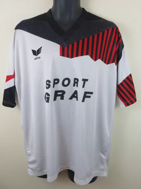 Vtg Erima Football Shirt Trikot Retro Soccer Jersey 90s Skjorte #8 Maillot XL