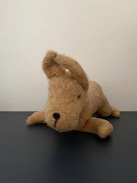 Peluche ancienne chien, jouet ancien