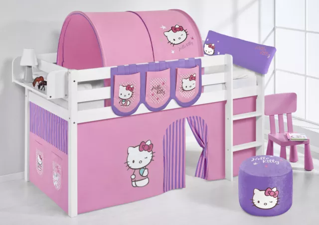 SPIELBETT HOCHBETT KINDERBETT JELLE NEU LILOKIDS Hello Kitty Lila