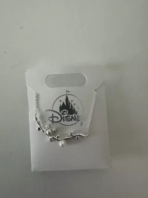 Disney Parks jewelry necklace. Mickey Mouse Pearl Design New 2024