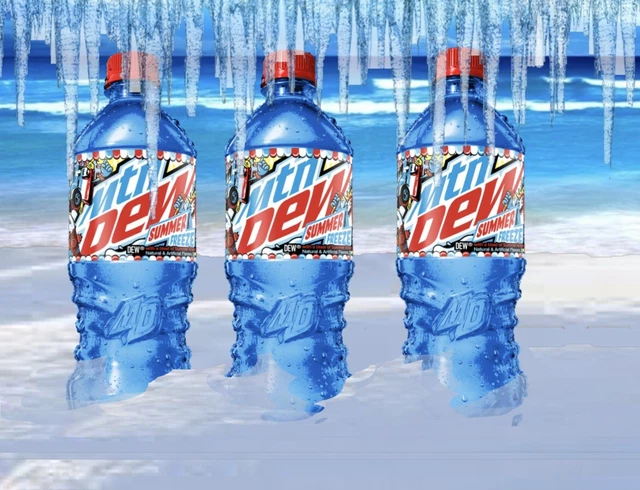 MTN Dew Mountain Dew SUMMER FREEZE Soda 3 20 Oz Bottles