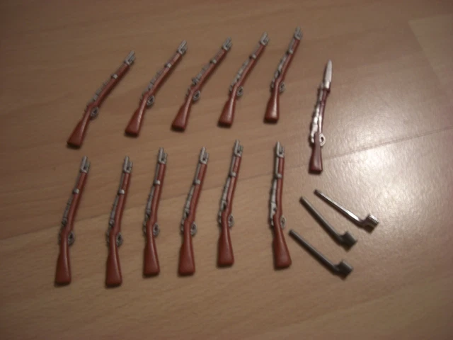 Lot De 10 Fusils/mousquets Playmobil Western - Pour Trappeur, Ranger - Occasion Bon état