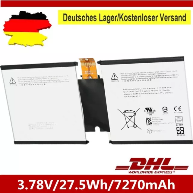 Neu G3HTA003H G3HTA007H G3HTA004H 8000mAh Laptop Akku für Microsoft DE