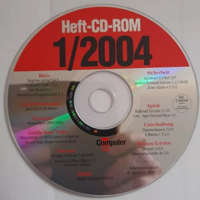 Computer Bild Heft-CD-Rom ś 01/2004 ( zwei CD )