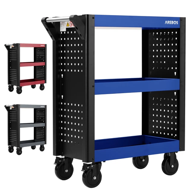 PAFEN Tiroir D'atelier Roulant - 500 X 325 X 860 Mm - Boîte à Outils Premium Sur Roues Avec 9 Tiroirs Très Stable Résistant Aux Produits Chimiques Chariot D'atelier