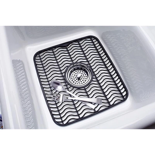Rubbermaid 1939406 Black Plastic Sink Protector