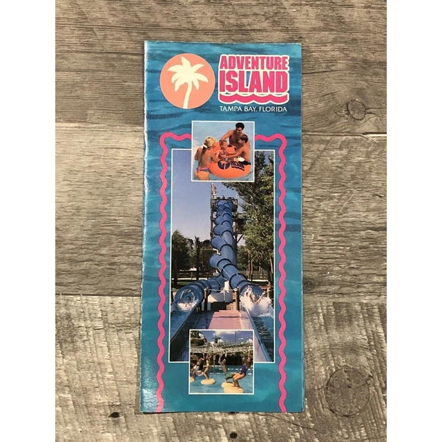 ADVENTURE ISLAND TAMPA Bay, Florida Vintage Brochure $12.95 - PicClick CA
