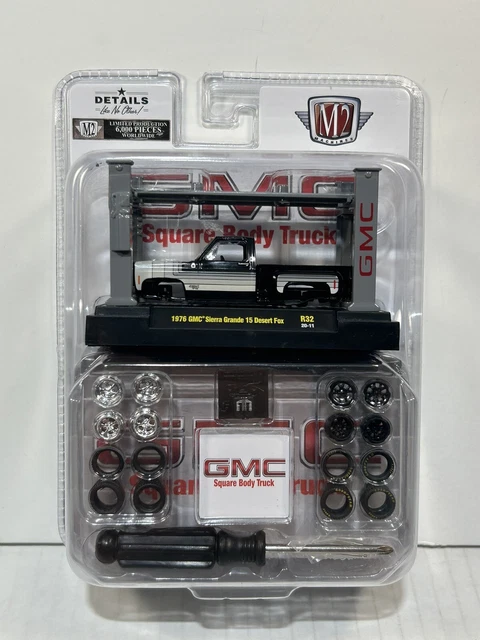 Modèle Réduit GMC Sierra Grande 1976 1/64 - Édition Limitée Desert Fox Par M2 Machines