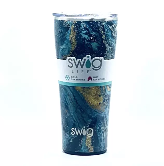 Swig Life 32 oz Hot Cold Stainless Steel Tumbler 3x Insulated "Starry Night"