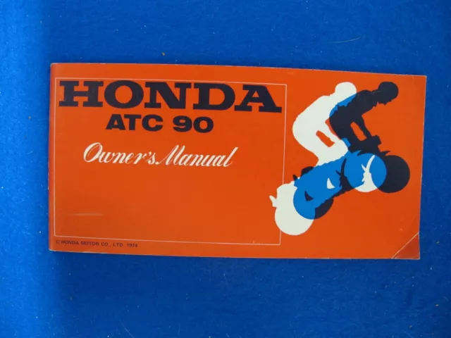 Honda 1975 ATC90 New Old Stock Factory Original Owners Manual F475