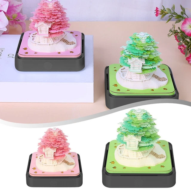 Calendrier 3D 2026 Sculpture Papier Thème Terre - Bloc-notes Décoration Bureau Créative Pour Ados, Adultes