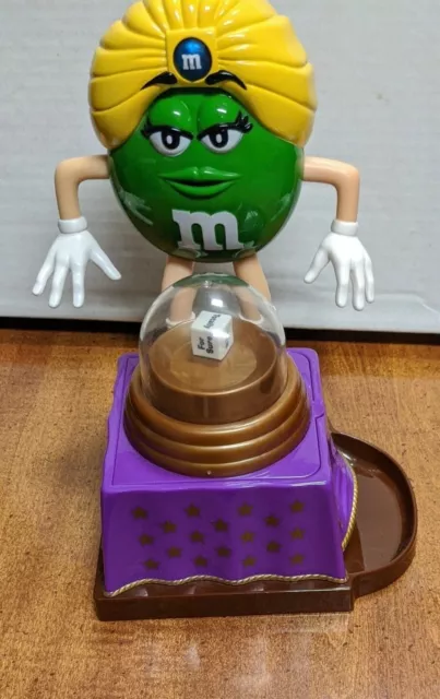 Vintage Green MM Chocolate Candy Dispenser Fortune Teller Madame