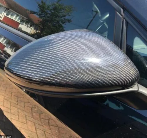 2X Carbon Spiegelkappen für VW Golf 7 MK7 Tuning 7 Spiegel Mirror Caps Spoiler #