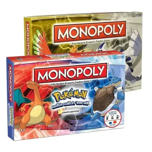 Monopoly Édition Pokémon Officielle – Versions Johto Et Kanto, En Anglais, Jeu De Société Neuf