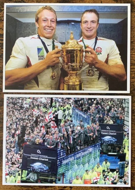 England v Australia 2003 Rugby World Cup Final Postcard x 2