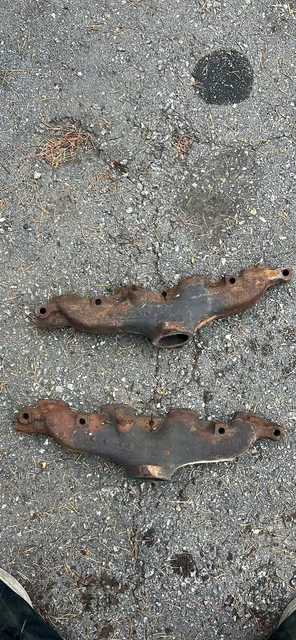 Pair of International Harvester Center Dump Exhaust Manifolds Part # 216359 R2
