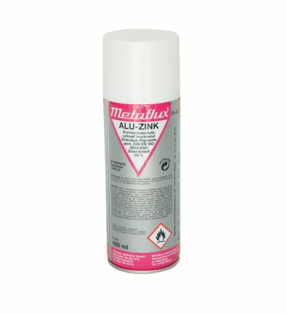 METAFLUX Alu-Zink-Spray 400ml 70-42 metallische Oberflächenbeschichtung