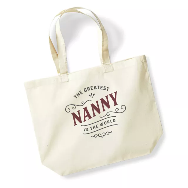 Nanny Gift Bag Mothers Day Birthday Christmas Tote Shopping Keepsake Present