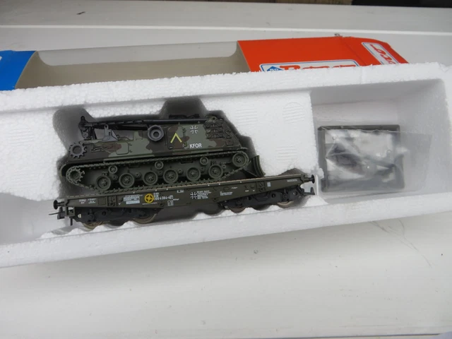 ROCO 47182 Schwerlastwagen mit Bergepanzer mit OVP EUR 36,05 - PicClick DE