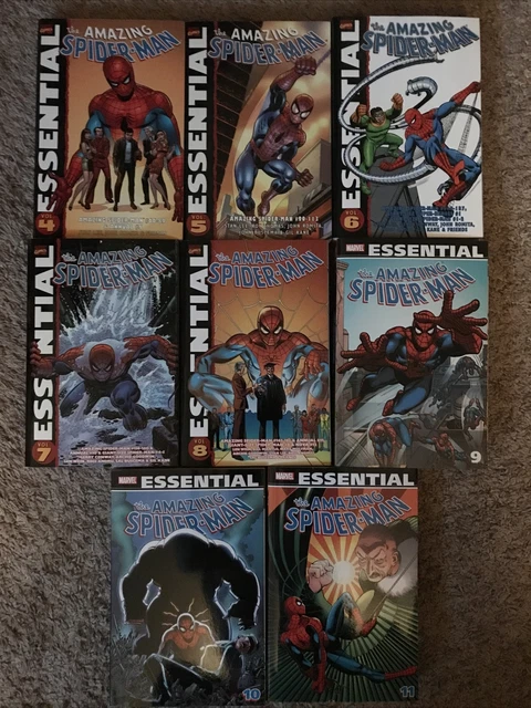 Marvel Essentials lot: Essential Amazing Spider-Man Volumes 4-11