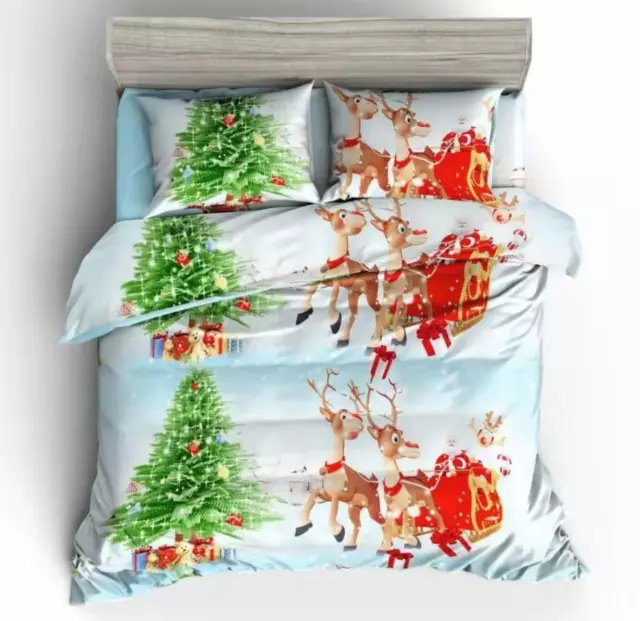 Copriletto 3D albero regalo C204 Natale trapuntata copriletto Christmas letto Zoe