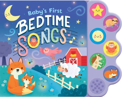 BABYS FIRST BEDTIME Songs Interactive Childrens Song Book With 6 babys-first-bedtime-songs-interactive-childrens-song-book-with-6