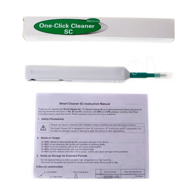 Penna pulitrice fibra con un clic 800 volte per ST per adattatori 2,5 mm ferro