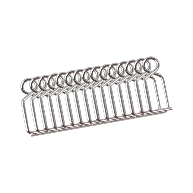 PATIKIL #1 Pêche Serrure Boutons-Pressions, 50 Paquet INOX
