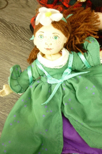 Lot of 11 Bisque Porcelain Cloth Jointed Doll Figurines American Mint DanDee 10